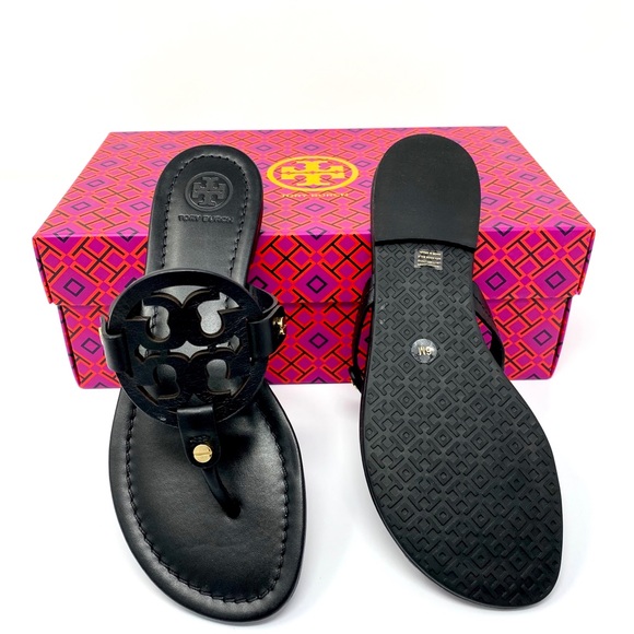 Tory Burch Leather Miller Sandal - Picture 3 of 5